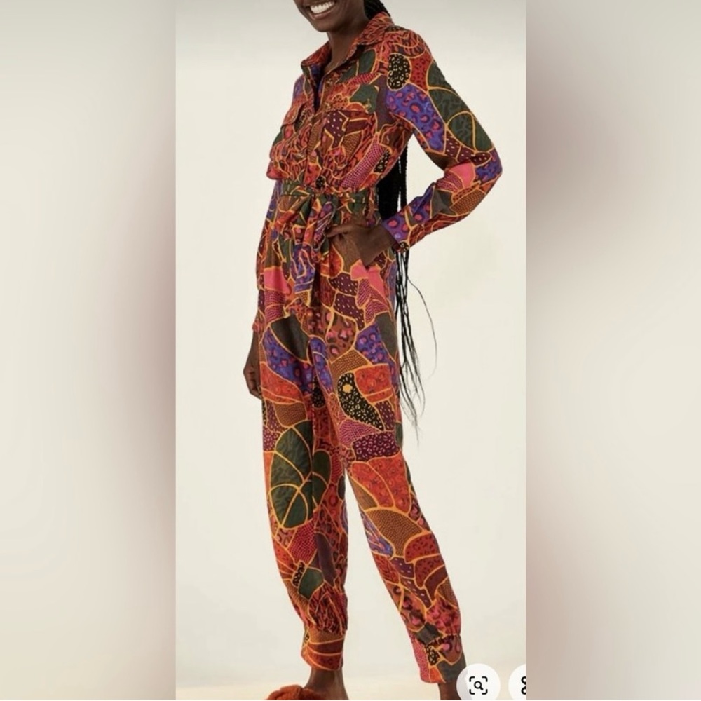 NWT Farm Rio Hidden Animals Jumpsuit Size Small